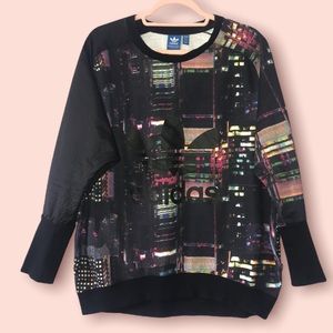 Adidas NYC pullover track shirt